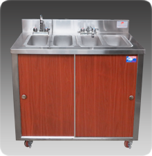 Portable Sink 4C wood